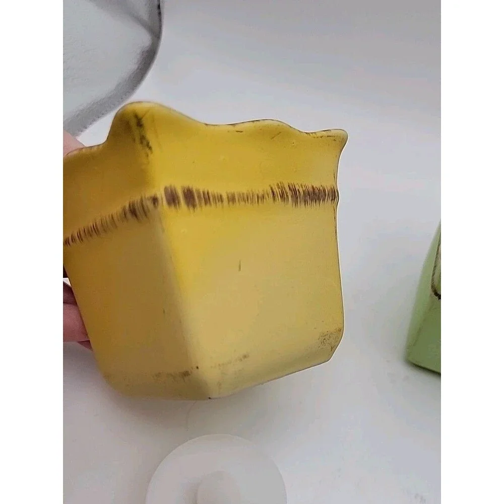 Partylite Vtg Votive Holder Set ~ Pastel Ceramics For Candles Or Use As Planters - Picture 8 of 11